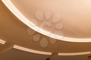Beautiful decorative ceiling from gypsum as background