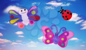 Ladybug and butterflies - kids toys