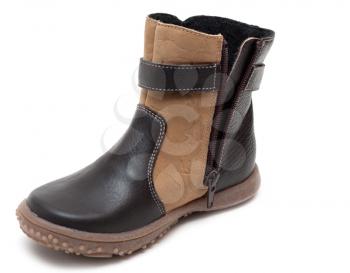 Royalty Free Photo of a Brown Leather Boot
