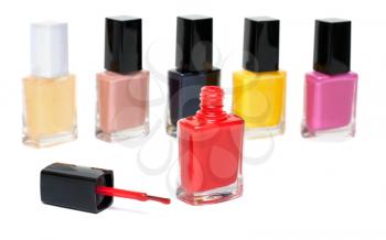 Royalty Free Photo of a Bunch of Nail Polish