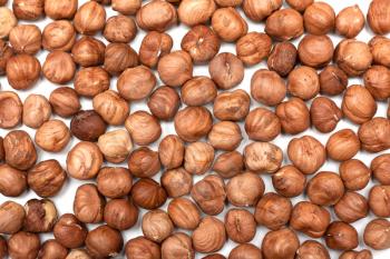 Royalty Free Photo of a Bunch of Hazelnuts