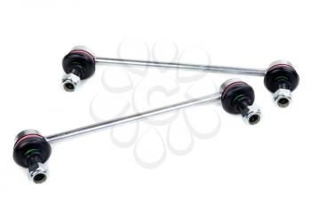 Roll bar linkage kit car. Isolate on white.