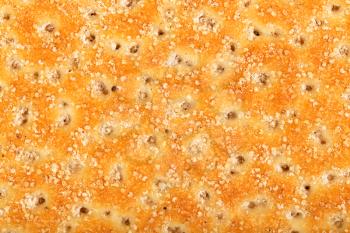 Wheat crackers with poppy seeds, background