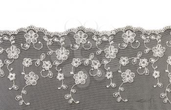 three scanned lace design strips 