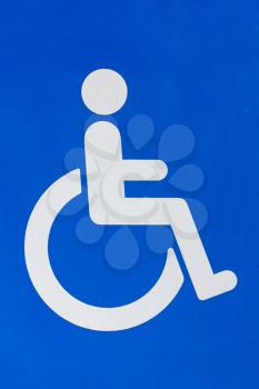 Royalty Free Photo of a Disability Sign