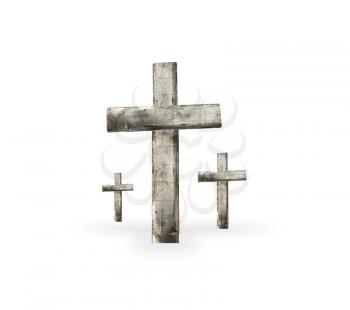 Crosses on white