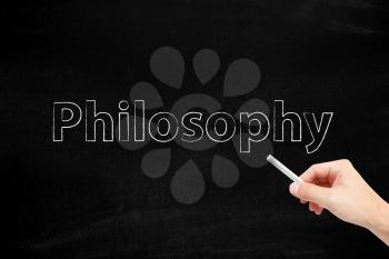 Philosophy written with chalk