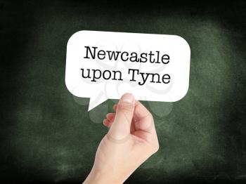 Newcastle upon Tyne
 written in a speech bubble