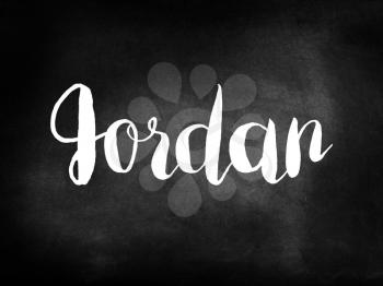 Jordan written on a blackboard
