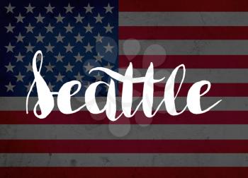 Seattle written with hand-written letters