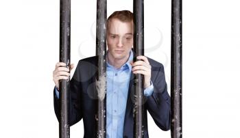 A businessman behind bars