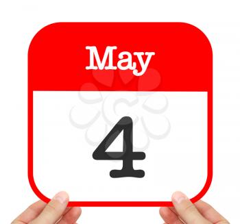 May 4 written on a calendar