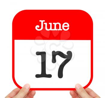 June 17 written on a calendar