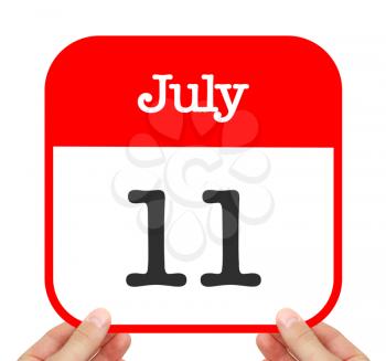 July 11 written on a calendar