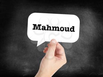 Mahmoud written in a speechbubble 