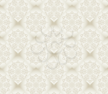 Royalty Free Clipart Image of a Background of Snowflakes