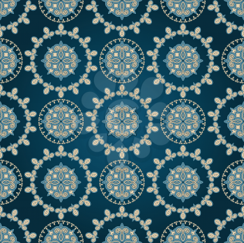 Royalty Free Clipart Image of a Background of Floral Pattern