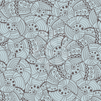 Royalty Free Clipart Image of a Shell Background
