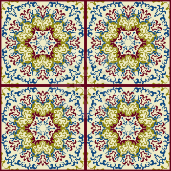 Vector Seamless Eastern Pattern, seamless pattern in swatch menu