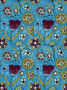 Vector Seamless Floral Spring Pattern