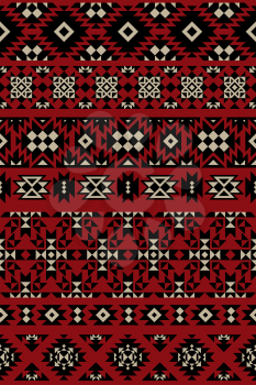 Vector Seamless Ethnic Borders Geometric Design. Can be used for textile, backgrounds, web, wrapping paper, package etc.
