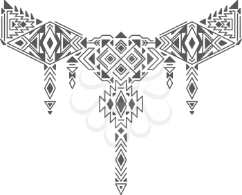 Vector Geometric Tribal Ethnic Decoration. T-shirt design.