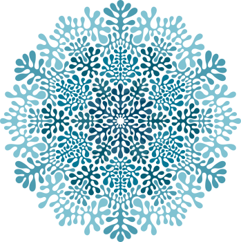 Vector  Pattern with winter snowflakes