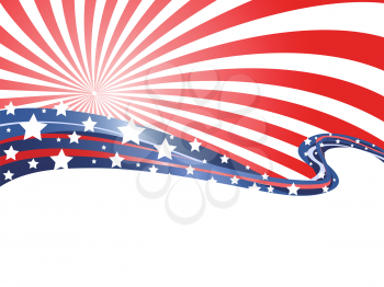Royalty Free Clipart Image of a Patriotic Background