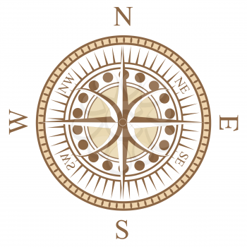 Royalty Free Clipart Image of a Compass