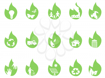 Royalty Free Clipart Image of Eco Icons
