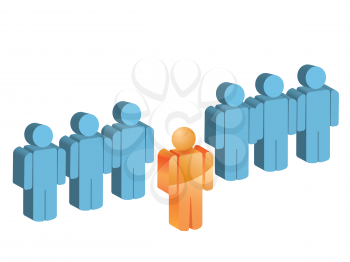 Royalty Free Clipart Image of a Group of People