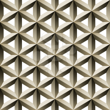 Royalty Free Clipart Image of a Pattern of Triangles