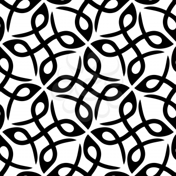 Royalty Free Clipart Image of an Abstract Black and White Background