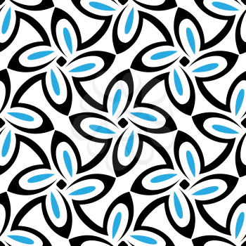 Royalty Free Clipart Image of a Retro Flower Background