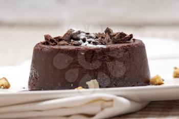 Royalty Free Photo of Chocolate Cake with Walnuts