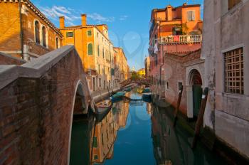 Venice Italy unusual pittoresque view of the  most touristic place in the world still can find some secret hidden spot