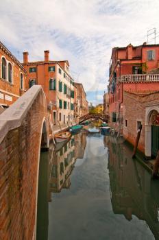 unusual pittoresque view of Venice Italy most touristic place in the world still can find secret hidden spots