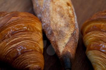 French fresh croissants and artisan baguette tradition