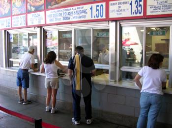 Royalty Free Photo of People Ordering Food