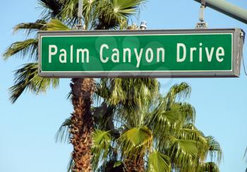 Royalty Free Photo of Palm Canyon Drive Sign