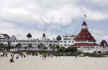 Royalty Free Photo of the Hotel Del Coronado in San Diego