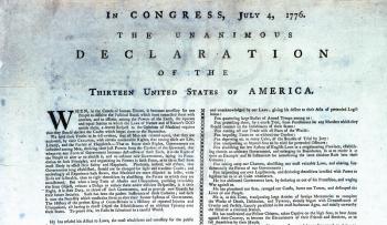 Royalty Free Photo of The American Declaration Of Independence