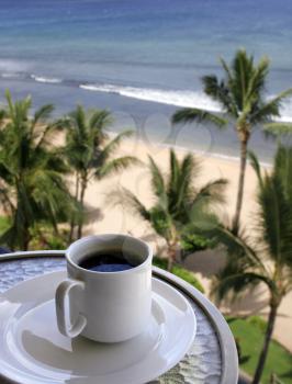 Royalty Free Photo of Morning Coffee In Paradise