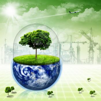 Save the Earth. Abstract environmental backgrounds for your design