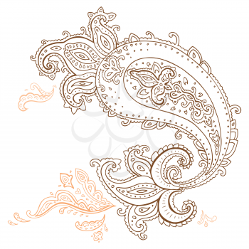 Royalty Free Clipart Image of Paisley