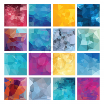 Abstract Geometric backgrounds. Polygonal vector design.