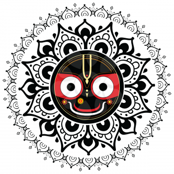 Jagannath. Indian God of the Universe. Lord Jagannatha.