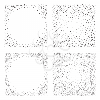 Abstract Dot work Backgrounds. Halftone Vector Illustration.