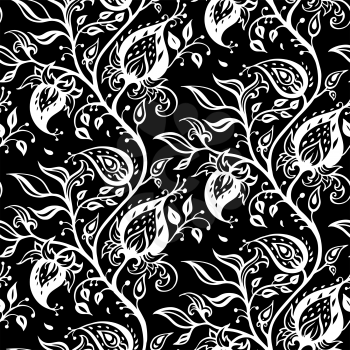 Paisley background. Hand Drawn ornament. Vector illustration