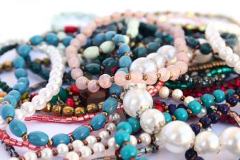 Royalty Free Photo of a Bunch of Jewelry